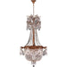 Winchester French Gold Clear Crystal 4 Light Chandelier - Chandeliers
