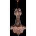 Winchester French Gold Golden Teak Crystal 10 Light Chandelier - Chandeliers
