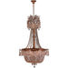 Winchester French Gold Golden Teak Crystal 10 Light Chandelier - Chandeliers