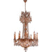 Winchester French Gold Golden Teak Crystal 15 Light Chandelier - Chandeliers