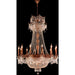 Winchester French Gold Golden Teak Crystal 18 Light Chandelier - Chandeliers