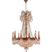 Winchester French Gold Golden Teak Crystal 18 Light Chandelier - Chandeliers