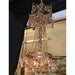 Winchester French Gold Golden Teak Crystal 3 Light Chandelier - Chandeliers