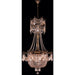 Winchester French Gold Golden Teak Crystal 4 Light Chandelier - Chandeliers