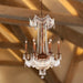 Winchester French Gold Golden Teak Crystal 9 Light Chandelier - Chandeliers