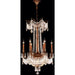 Winchester French Gold Golden Teak Crystal 9 Light Chandelier - Chandeliers
