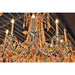 Windsor Antique Bronze Golden Teak Crystal 10 Light Chandelier - Chandeliers