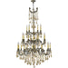 Windsor Antique Bronze Golden Teak Crystal 25 Light Chandelier - Chandeliers