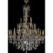 Windsor Antique Bronze Golden Teak Crystal 45 Light Chandelier - Chandeliers