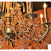 Windsor Antique Bronze Golden Teak Crystal 45 Light Chandelier - Chandeliers
