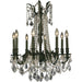Windsor Dark Bronze Clear Crystal 8 Light Chandelier - Chandeliers