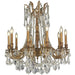 Windsor French Gold Clear Crystal 10 Light Chandelier - Chandeliers