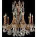 Windsor French Gold Clear Crystal 10 Light Chandelier - Chandeliers