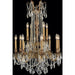 Windsor French Gold Clear Crystal 12 Light Chandelier - Chandeliers