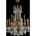 Windsor French Gold Clear Crystal 15 Light Chandelier - Chandeliers