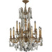Windsor French Gold Clear Crystal 15 Light Chandelier - Chandeliers