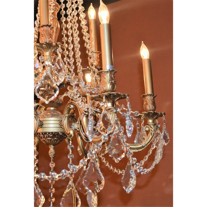 Windsor French Gold Clear Crystal 25 Light Chandelier - Chandeliers