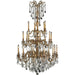 Windsor French Gold Clear Crystal 25 Light Chandelier - Chandeliers