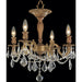 Windsor French Gold Clear Crystal 4 Light Semi-Flushmount - Semi-Flushmounts