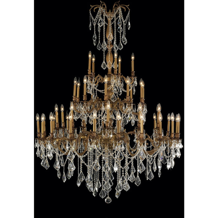 Windsor French Gold Clear Crystal 45 Light Chandelier - Chandeliers