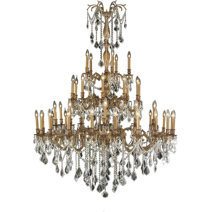 Windsor French Gold Clear Crystal 45 Light Chandelier - Chandeliers