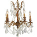 Windsor French Gold Clear Crystal 5 Light Chandelier - Chandeliers
