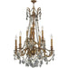 Windsor French Gold Clear Crystal 9 Light Chandelier - Chandeliers