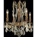 Windsor French Gold Golden Teak Crystal 4 Light Chandelier - Chandeliers