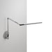 Z-Bar mini Desk Lamp with hardwire wall mount (Warm Light; Silver) - Wall Sconces