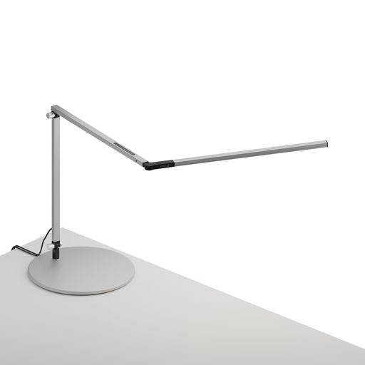 Z-Bar slim Desk Lamp with USB base (Cool Light; Silver) - Desk Lamps