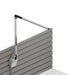Z-Bar Solo mini Desk Lamp with slatwall mount (Cool Light; Silver) - Wall Sconces